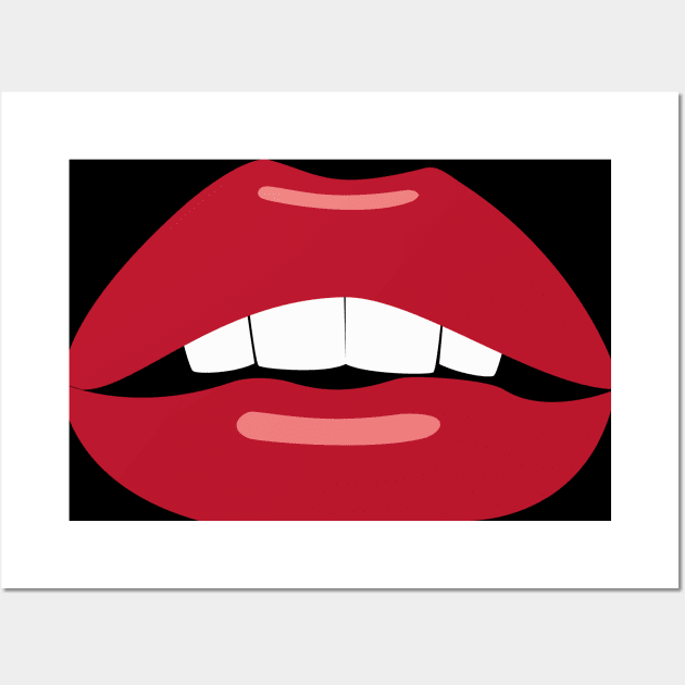 Mund Lippen Zähne Design Geschenk Wall Art by star trek fanart and more